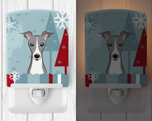 Load image into Gallery viewer, Winter Holiday Italian Greyhound Ceramic Night Light BB1732CNL