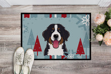 Load image into Gallery viewer, Winter Holiday Bernese Mountain Dog Doormat - 24x36 Decorative Floor Mat – Indoor/Outdoor Rug with Artistic Flair BB1733JMAT