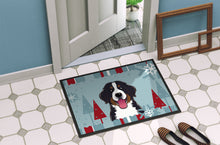 Load image into Gallery viewer, Winter Holiday Bernese Mountain Dog Doormat - 24x36 Decorative Floor Mat – Indoor/Outdoor Rug with Artistic Flair BB1733JMAT