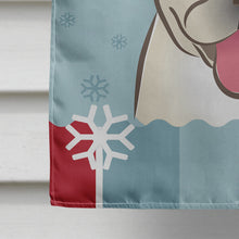 Load image into Gallery viewer, Winter Holiday French Bulldog Flag Canvas House Size BB1734CHF