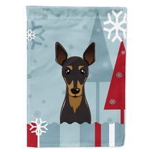 Load image into Gallery viewer, Winter Holiday Min Pin Flag Canvas House Size BB1736CHF