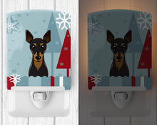 Load image into Gallery viewer, Winter Holiday Min Pin Ceramic Night Light BB1736CNL