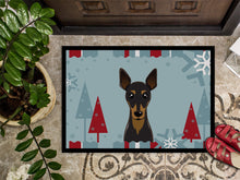 Load image into Gallery viewer, Winter Holiday Min Pin Doormat - 24x36 Decorative Floor Mat – Indoor/Outdoor Rug with Artistic Flair BB1736JMAT