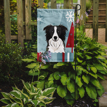 Load image into Gallery viewer, Winter Holiday Border Collie Garden Flag – Decorative Outdoor Yard Flag BB1737GF