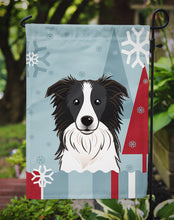 Load image into Gallery viewer, Winter Holiday Border Collie Garden Flag – Decorative Outdoor Yard Flag BB1737GF
