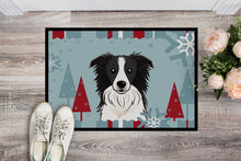 Load image into Gallery viewer, Winter Holiday Border Collie Doormat - 24x36 Decorative Floor Mat – Indoor/Outdoor Rug with Artistic Flair BB1737JMAT