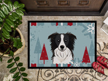 Load image into Gallery viewer, Winter Holiday Border Collie Doormat - 24x36 Decorative Floor Mat – Indoor/Outdoor Rug with Artistic Flair BB1737JMAT