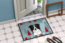 Load image into Gallery viewer, Winter Holiday Border Collie Doormat - 24x36 Decorative Floor Mat – Indoor/Outdoor Rug with Artistic Flair BB1737JMAT