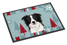 Load image into Gallery viewer, Winter Holiday Border Collie Doormat - 24x36 Decorative Floor Mat – Indoor/Outdoor Rug with Artistic Flair BB1737JMAT