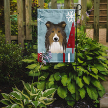 Load image into Gallery viewer, Winter Holiday Sheltie Garden Flag – Decorative Outdoor Yard Flag BB1738GF