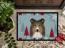 Load image into Gallery viewer, Winter Holiday Sheltie Doormat - 24x36 Decorative Floor Mat – Indoor/Outdoor Rug with Artistic Flair BB1738JMAT