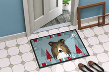 Load image into Gallery viewer, Winter Holiday Sheltie Doormat - 24x36 Decorative Floor Mat – Indoor/Outdoor Rug with Artistic Flair BB1738JMAT