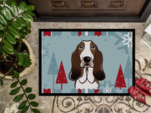 Load image into Gallery viewer, Winter Holiday Basset Hound Doormat - 24x36 Decorative Floor Mat – Indoor/Outdoor Rug with Artistic Flair BB1739JMAT