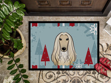 Load image into Gallery viewer, Winter Holiday Afghan Hound Doormat - 24x36 Decorative Floor Mat – Indoor/Outdoor Rug with Artistic Flair BB1740JMAT