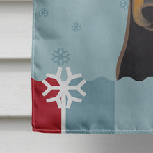 Load image into Gallery viewer, Winter Holiday Doberman Flag Canvas House Size BB1741CHF