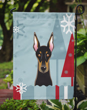 Load image into Gallery viewer, Winter Holiday Doberman Garden Flag – Decorative Outdoor Yard Flag BB1741GF