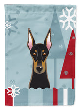 Load image into Gallery viewer, Winter Holiday Doberman Garden Flag – Decorative Outdoor Yard Flag BB1741GF