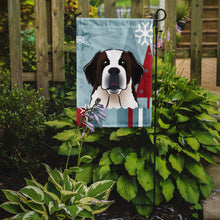 Load image into Gallery viewer, Winter Holiday Saint Bernard Garden Flag – Decorative Outdoor Yard Flag BB1742GF