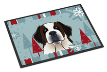 Load image into Gallery viewer, Winter Holiday Saint Bernard Doormat - 24x36 Decorative Floor Mat – Indoor/Outdoor Rug with Artistic Flair BB1742JMAT