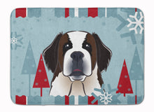 Load image into Gallery viewer, Winter Holiday Saint Bernard Machine Washable Memory Foam Mat BB1742RUG