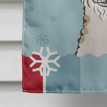 Load image into Gallery viewer, Winter Holiday Wire Haired Fox Terrier Flag Canvas House Size BB1743CHF