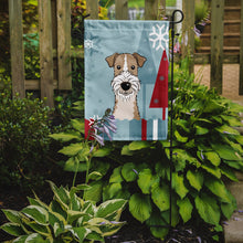 Load image into Gallery viewer, Winter Holiday Wire Haired Fox Terrier Garden Flag – Decorative Outdoor Yard Flag BB1743GF