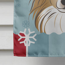 Load image into Gallery viewer, Winter Holiday Papillon Flag Canvas House Size BB1744CHF