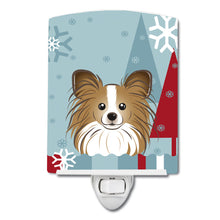 Load image into Gallery viewer, Winter Holiday Papillon Ceramic Night Light BB1744CNL