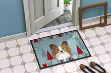 Load image into Gallery viewer, Winter Holiday Papillon Doormat - 18x27 Decorative Floor Mat – Indoor/Outdoor Rug with Artistic Flair BB1744MAT