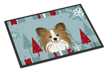 Load image into Gallery viewer, Winter Holiday Papillon Doormat - 18x27 Decorative Floor Mat – Indoor/Outdoor Rug with Artistic Flair BB1744MAT