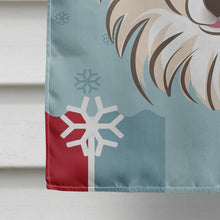 Load image into Gallery viewer, Winter Holiday Chihuahua Flag Canvas House Size BB1747CHF
