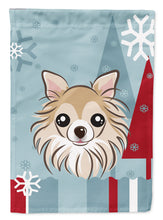 Load image into Gallery viewer, Winter Holiday Chihuahua Flag Canvas House Size BB1747CHF