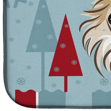 Load image into Gallery viewer, Winter Holiday Chihuahua Dish Drying Mat – Absorbent, Artistic Kitchen Essentials BB1747DDM