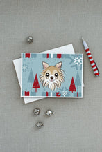 Load image into Gallery viewer, Winter Holiday Chihuahua Greeting Cards -  Blank Note Cards – 8-Pack of Artist-Designed Cards with Envelopes
