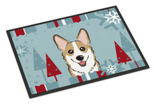 Load image into Gallery viewer, Winter Holiday Sable Corgi Doormat - 24x36 Decorative Floor Mat – Indoor/Outdoor Rug with Artistic Flair BB1749JMAT