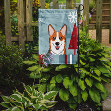 Load image into Gallery viewer, Winter Holiday Red Corgi Garden Flag – Decorative Outdoor Yard Flag BB1750GF