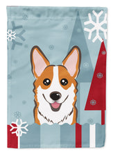Load image into Gallery viewer, Winter Holiday Red Corgi Garden Flag – Decorative Outdoor Yard Flag BB1750GF