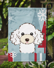 Load image into Gallery viewer, Winter Holiday White Poodle Garden Flag – Decorative Outdoor Yard Flag BB1753GF