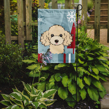 Load image into Gallery viewer, Winter Holiday Buff Poodle Garden Flag – Decorative Outdoor Yard Flag BB1754GF