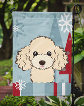 Load image into Gallery viewer, Winter Holiday Buff Poodle Garden Flag – Decorative Outdoor Yard Flag BB1754GF