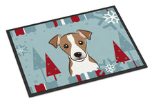 Load image into Gallery viewer, Winter Holiday Jack Russell Terrier Doormat - 24x36 Decorative Floor Mat – Indoor/Outdoor Rug with Artistic Flair BB1756JMAT