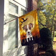 Load image into Gallery viewer, Halloween Jack Russell Terrier Flag Canvas House Size BB1760CHF