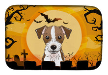 Load image into Gallery viewer, Halloween Jack Russell Terrier Dish Drying Mat – Absorbent, Artistic Kitchen Essentials BB1760DDM