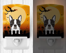 Load image into Gallery viewer, Halloween Boston Terrier Ceramic Night Light BB1761CNL