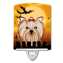 Load image into Gallery viewer, Halloween Yorkie Yorkishire Terrier Ceramic Night Light BB1762CNL