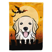 Load image into Gallery viewer, Halloween Golden Retriever Flag Canvas House Size BB1763CHF