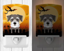 Load image into Gallery viewer, Halloween Schnauzer Ceramic Night Light BB1764CNL