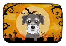 Load image into Gallery viewer, Halloween Schnauzer Dish Drying Mat – Absorbent, Artistic Kitchen Essentials BB1764DDM