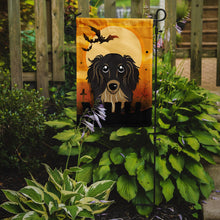 Load image into Gallery viewer, Halloween Longhair Black and Tan Dachshund Garden Flag – Decorative Outdoor Yard Flag BB1771GF