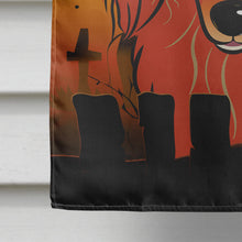 Load image into Gallery viewer, Halloween Longhair Red Dachshund Flag Canvas House Size BB1772CHF